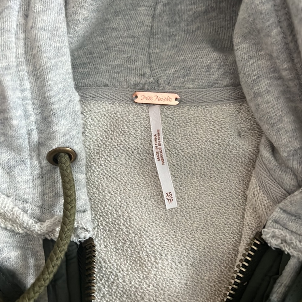 Olive and Gray Women's Jacket - Picture 3 of 6